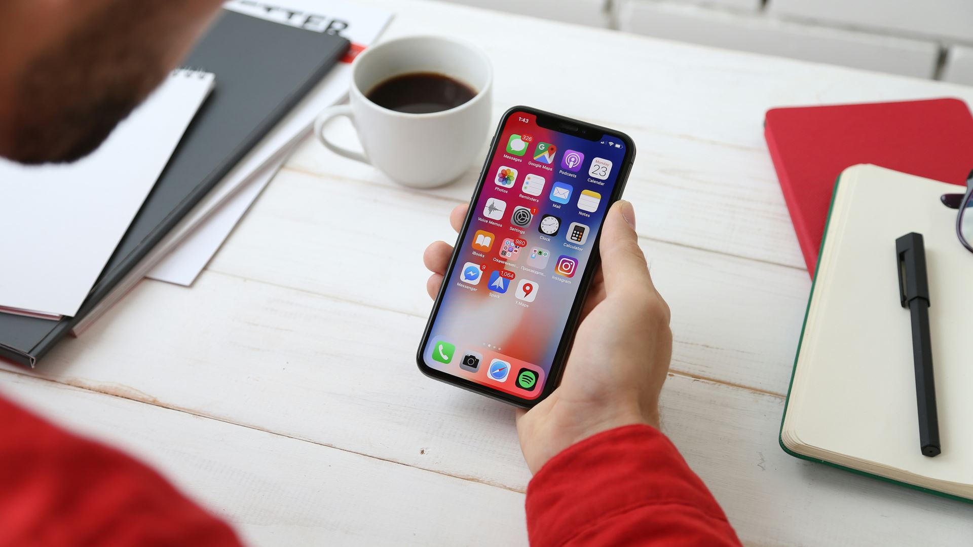 Holding Mobile Phone